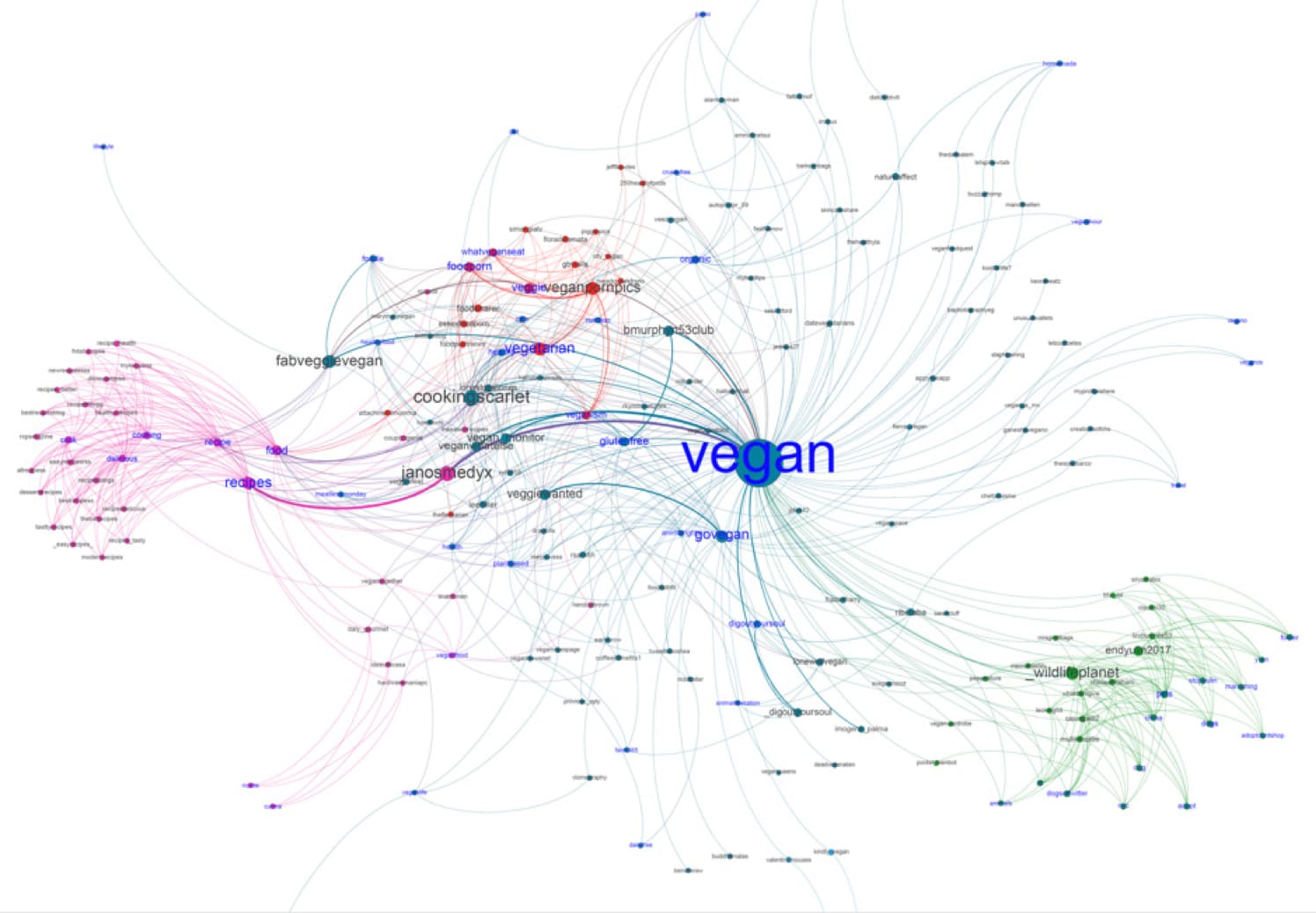 Bipartite Hashtag-user Graph